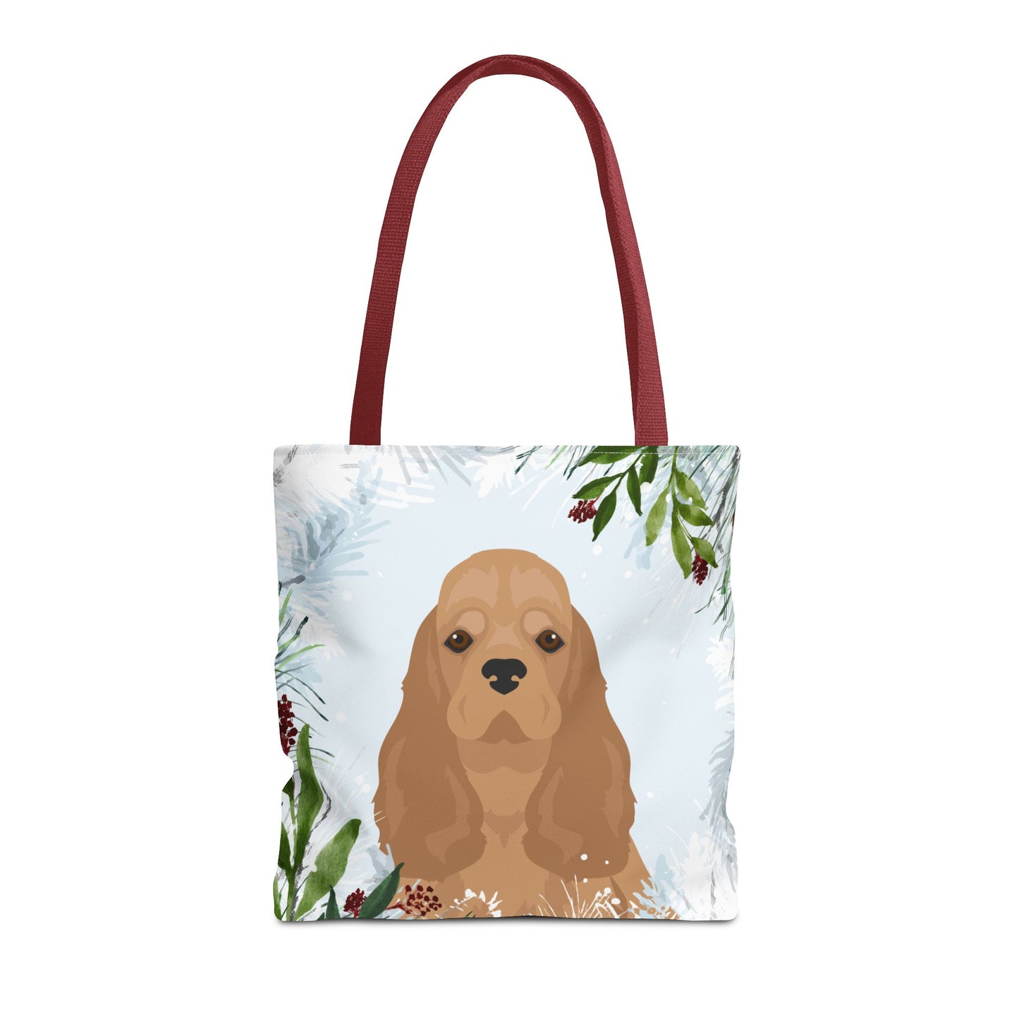 Cocker Spaniel Dog Christmas Holiday Tote Bag 16x16