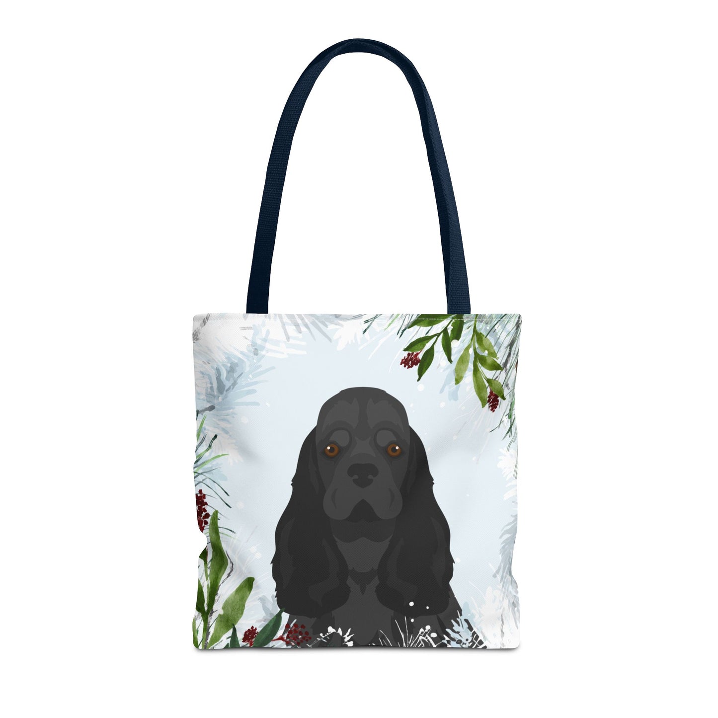 Cocker Spaniel Dog Christmas Holiday Tote Bag 16x16