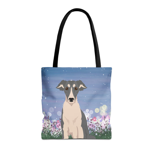 Silken Windhound Dog Tote Bag 16x16