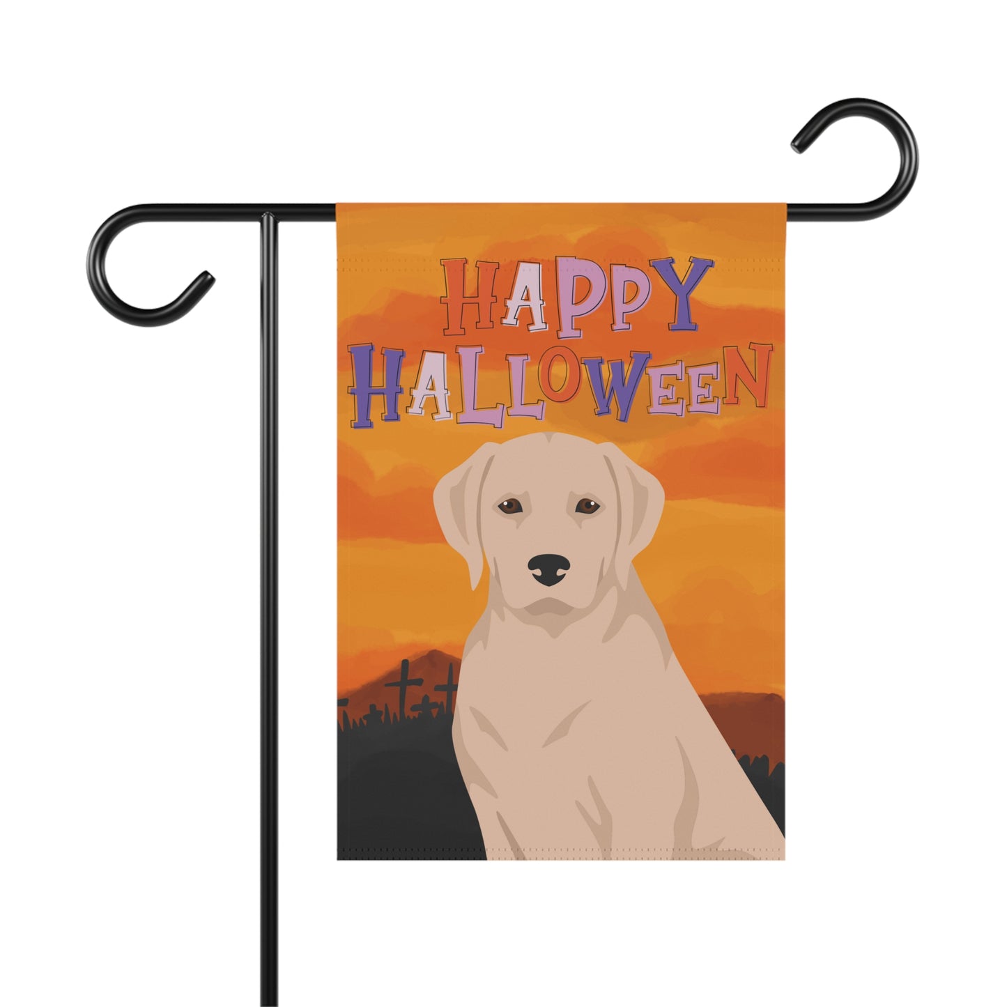 Labrador Retriever Dog Halloween Garden Flag