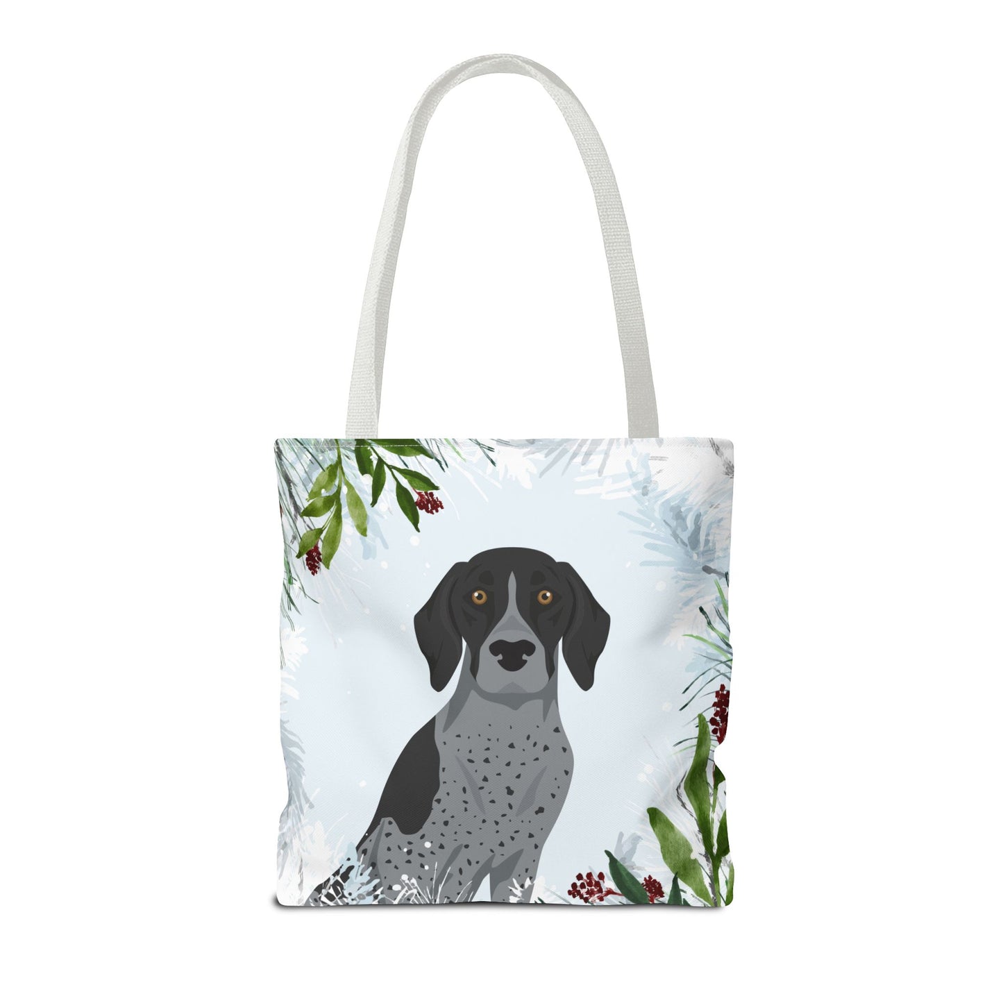 German Shorthaired Pointer Dog Christmas Holiday Tote Bag 16x16
