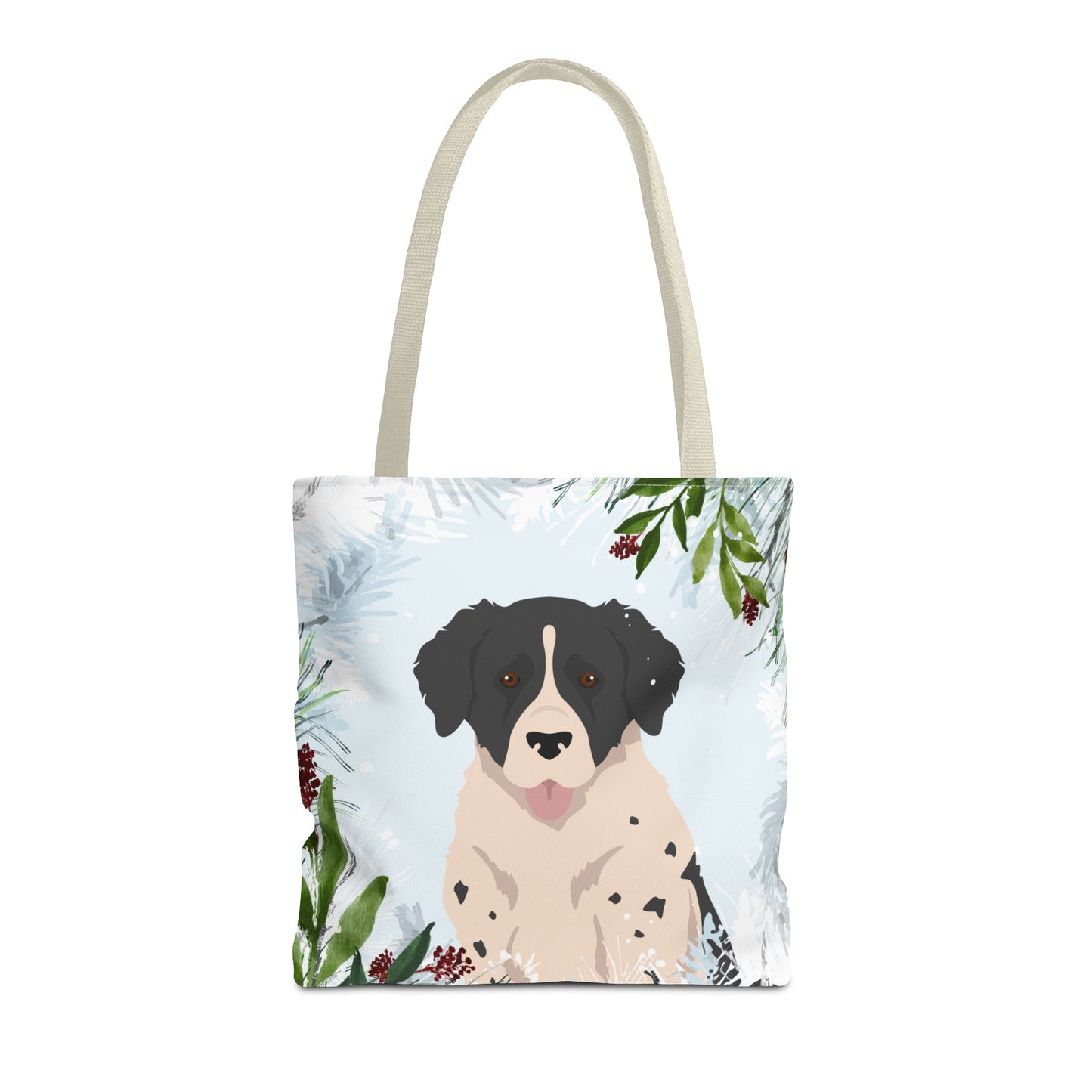 Wetterhoun Dog Christmas Holiday Tote Bag 16x16
