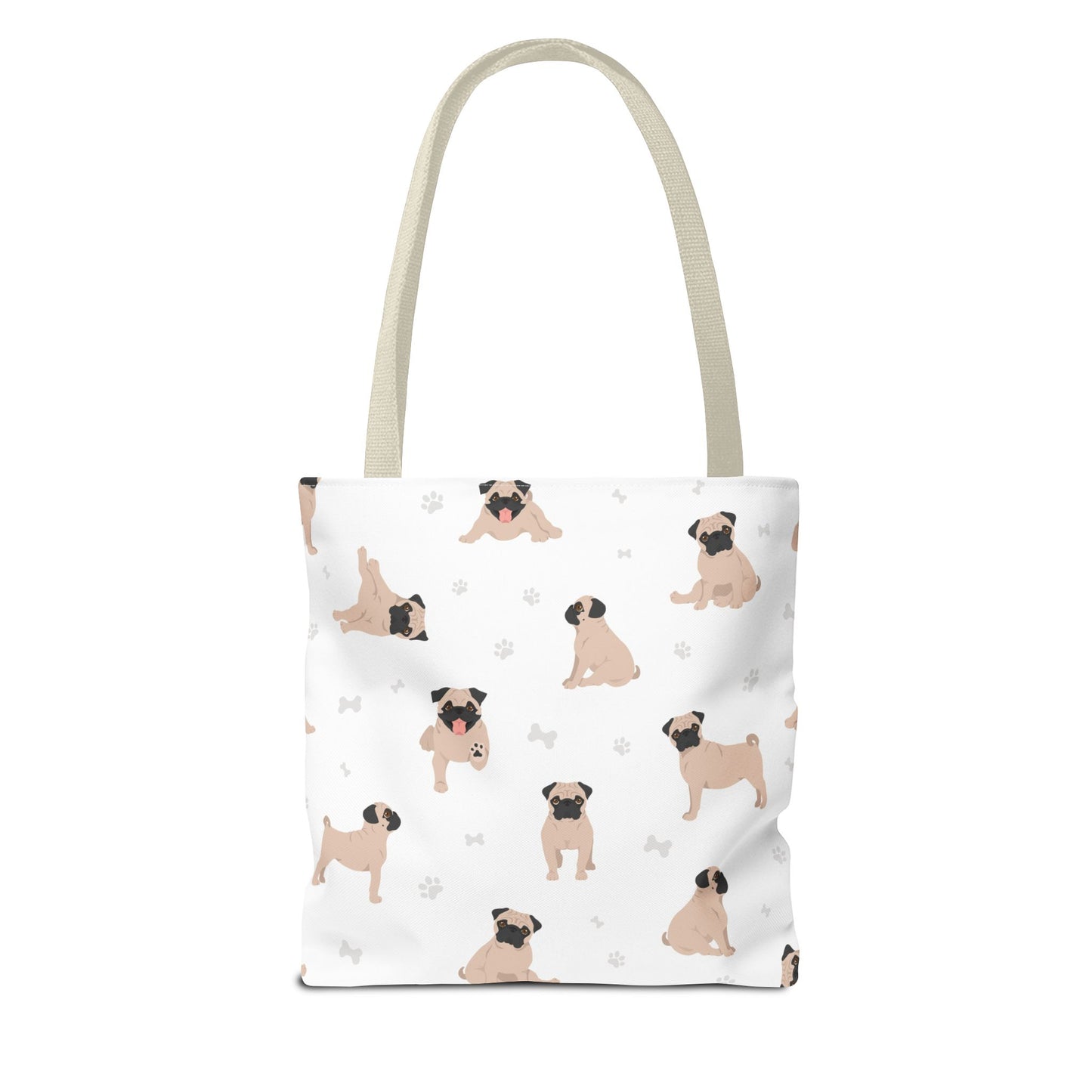 Pug Dog Tote Bag, Dog Mom Gift