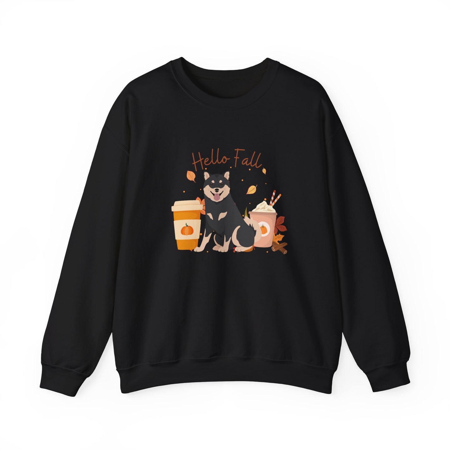 Shiba Inu Dog Fall Halloween Unisex Heavy Blend Crewneck Sweatshirt