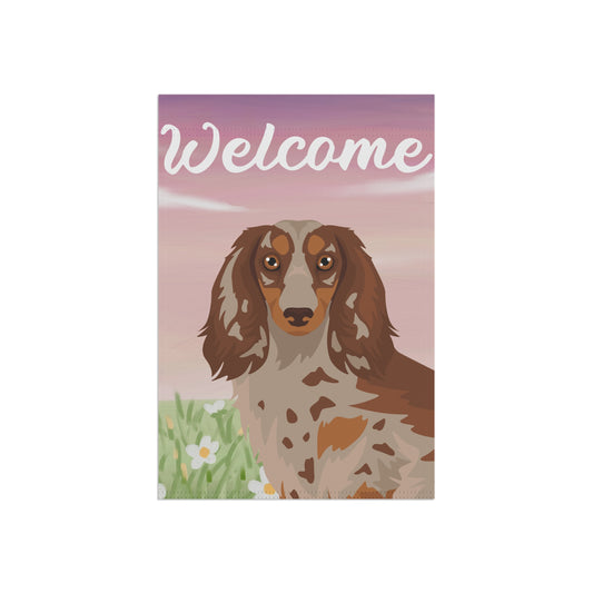 Dachshund Dog Welcome Garden Flag