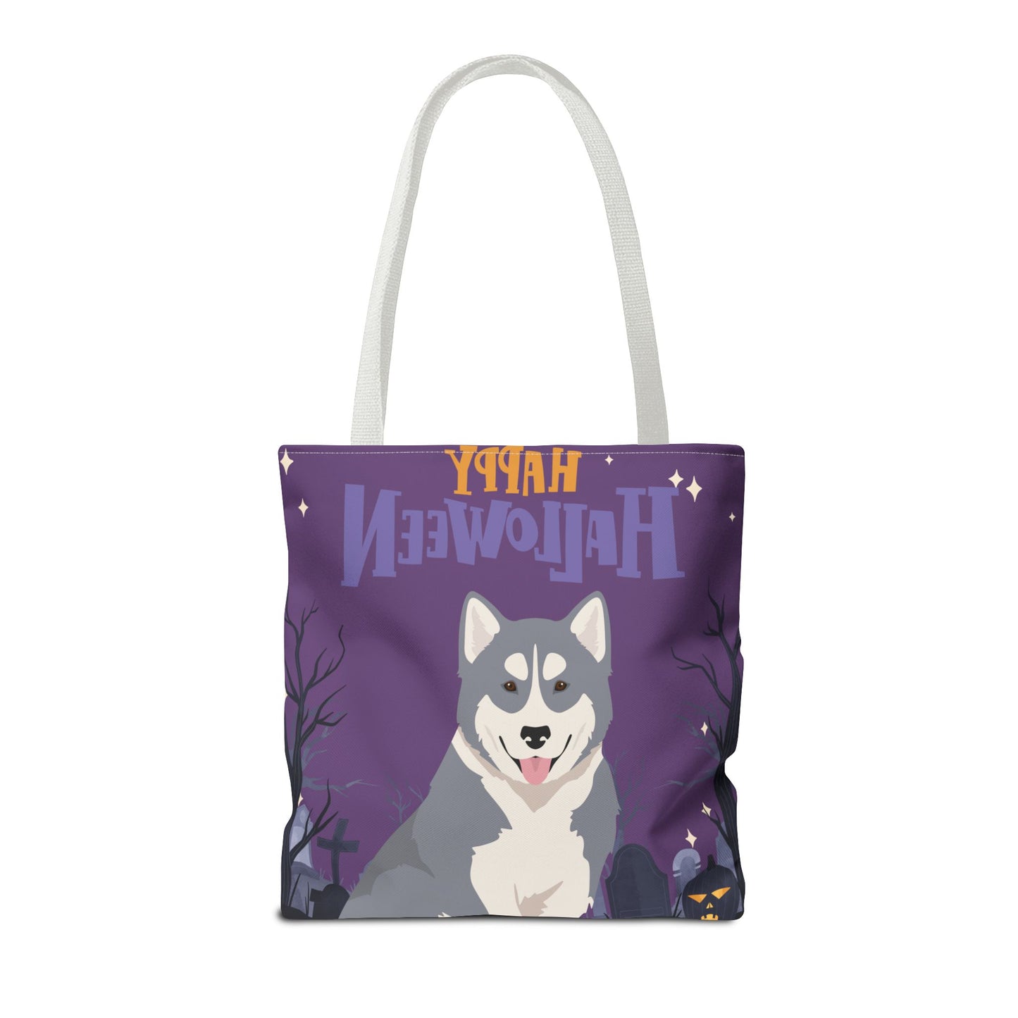 Canadian Inuit Dog Dog Happy Halloween Tote Bag 16x16