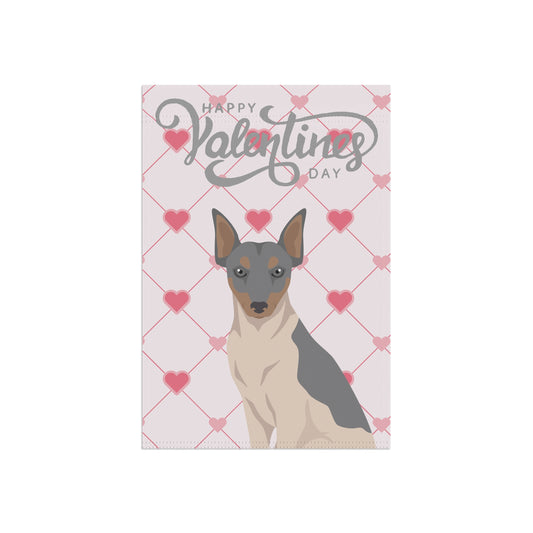 Brazilian Terrier Dog Valentines Day Garden Flag