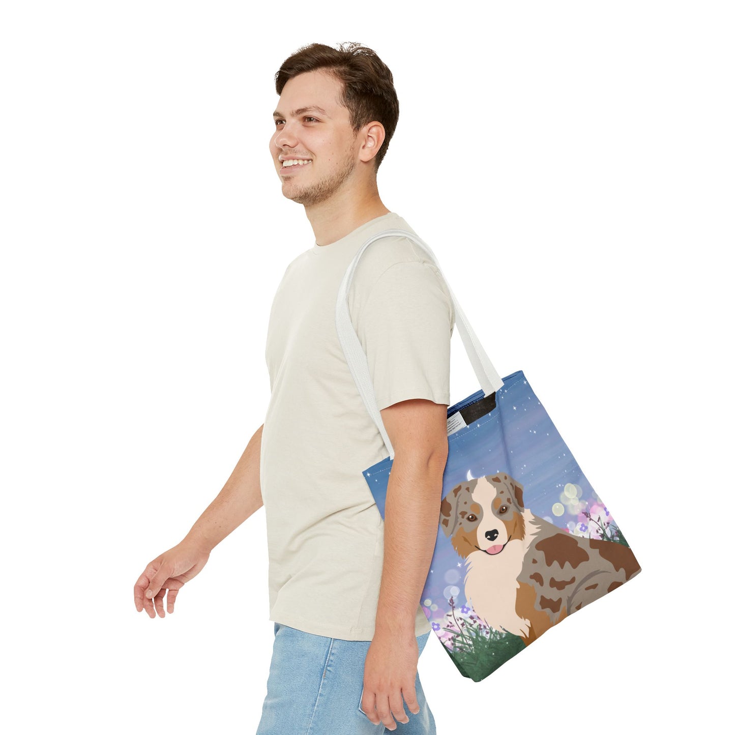 Miniature American Shepherd Dog Tote Bag 16x16