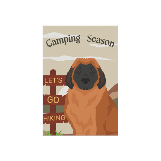 Leonberger Dog Camping Garden Flag