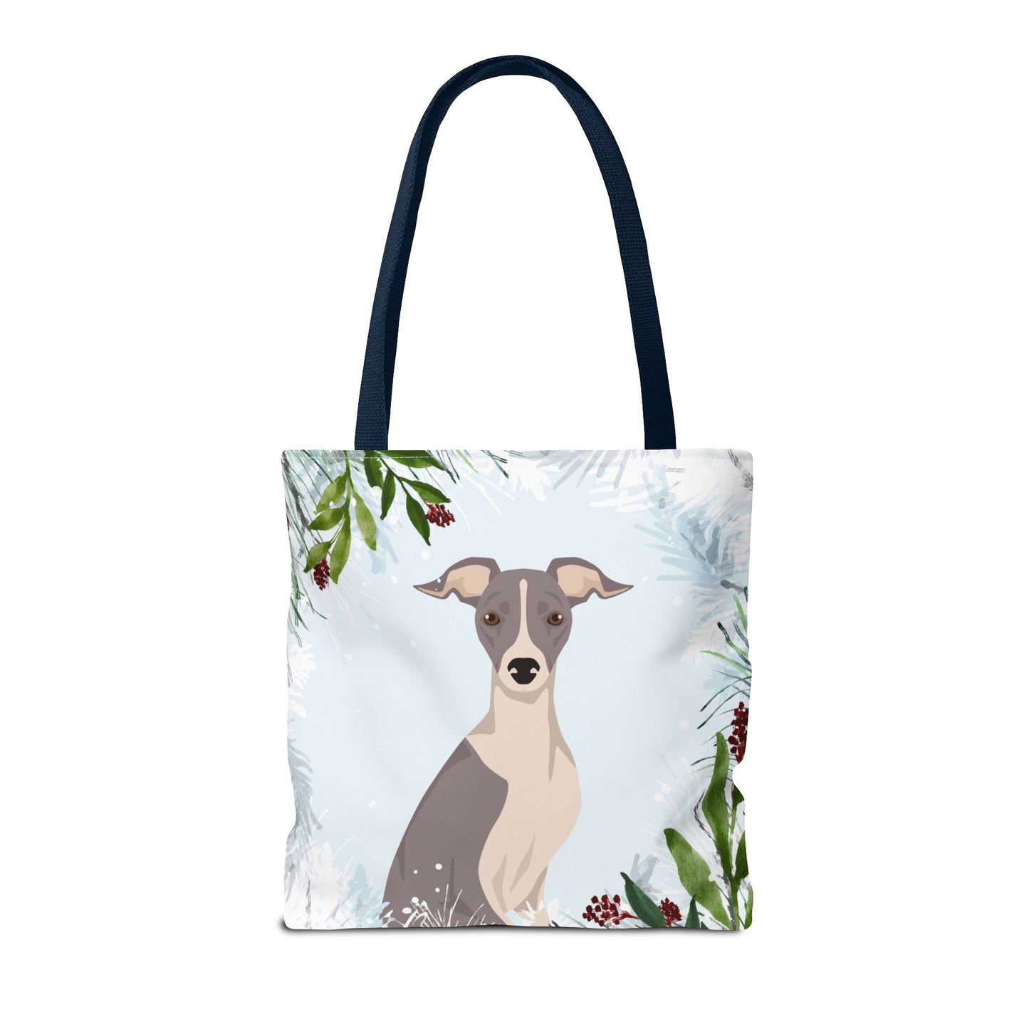 Italian Greyhound Dog Christmas Holiday Tote Bag 16x16