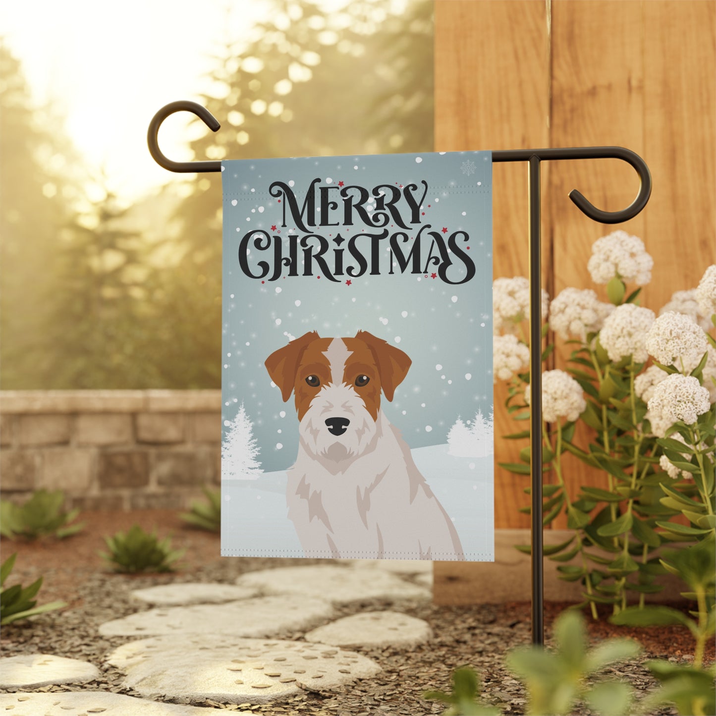 Jack Russel Terrier Dog Garden Flag