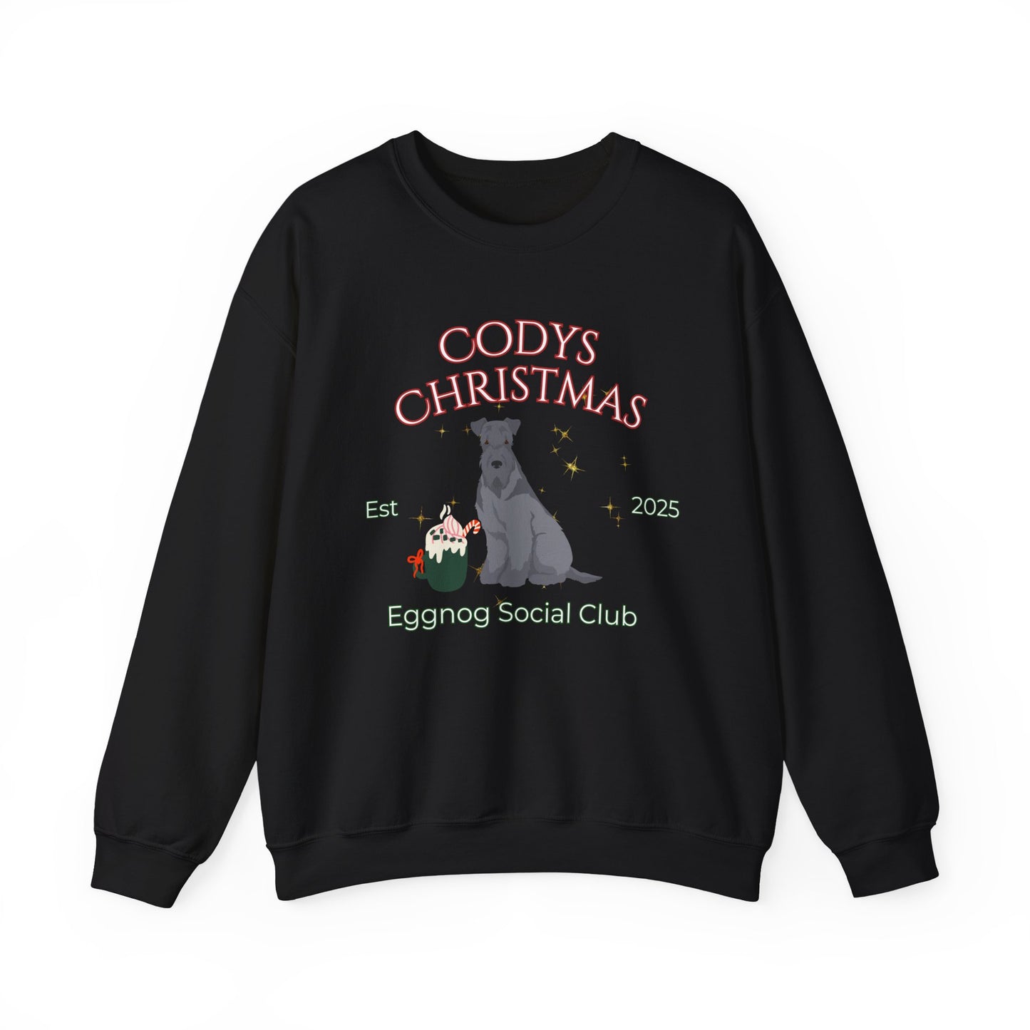 Kerry Blue Terrier Dog Christmas Social Club Unisex Heavy Blend Crewneck Sweatshirt Custom Name