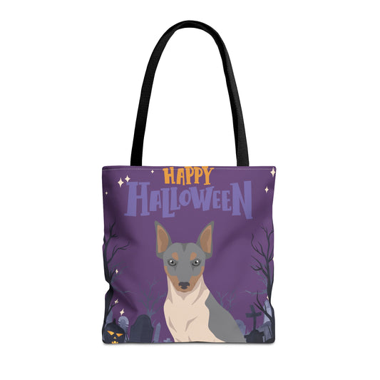 Brazilian Terrier Dog Happy Halloween Tote Bag 16x16