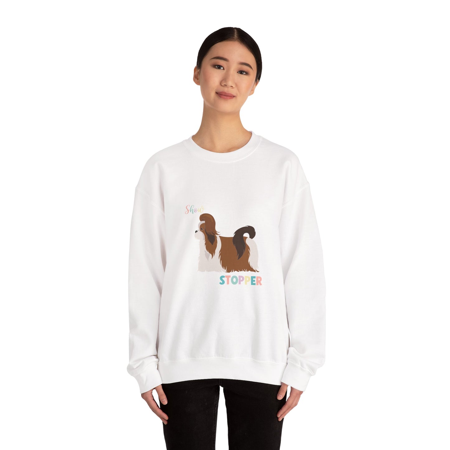 Shih Tzu Dog Unisex Heavy Blend Crewneck Sweatshirt