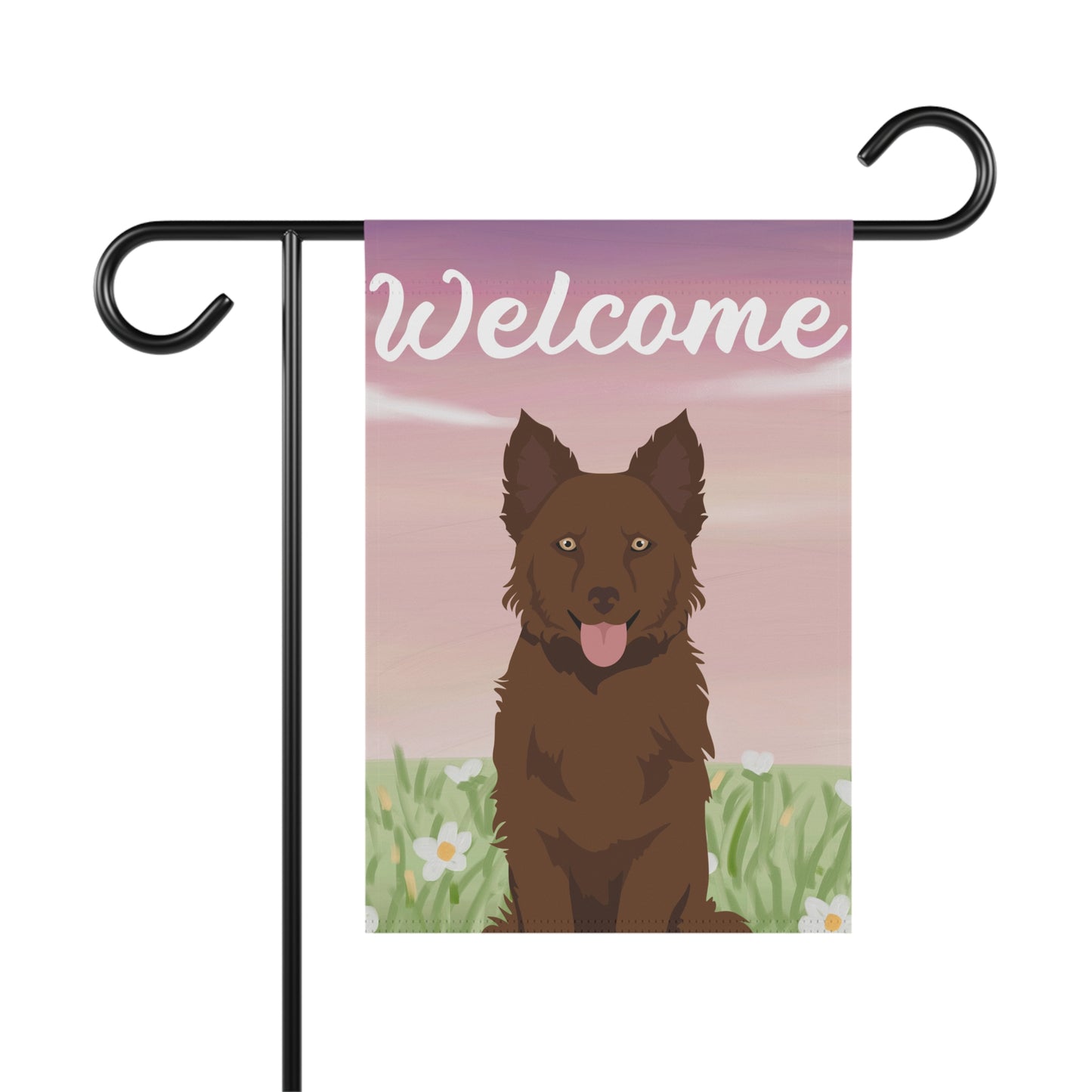 Mudi Dog Welcome Garden Flag