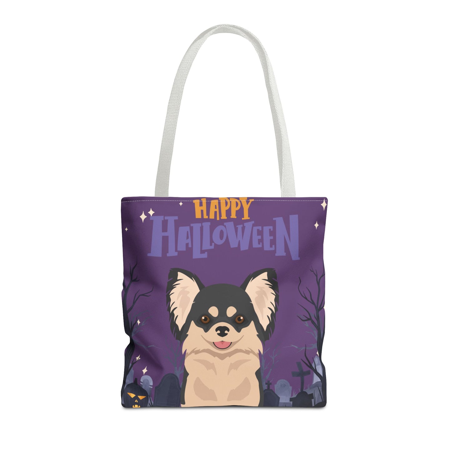 Chihuahua Dog Happy Halloween Tote Bag 16x16