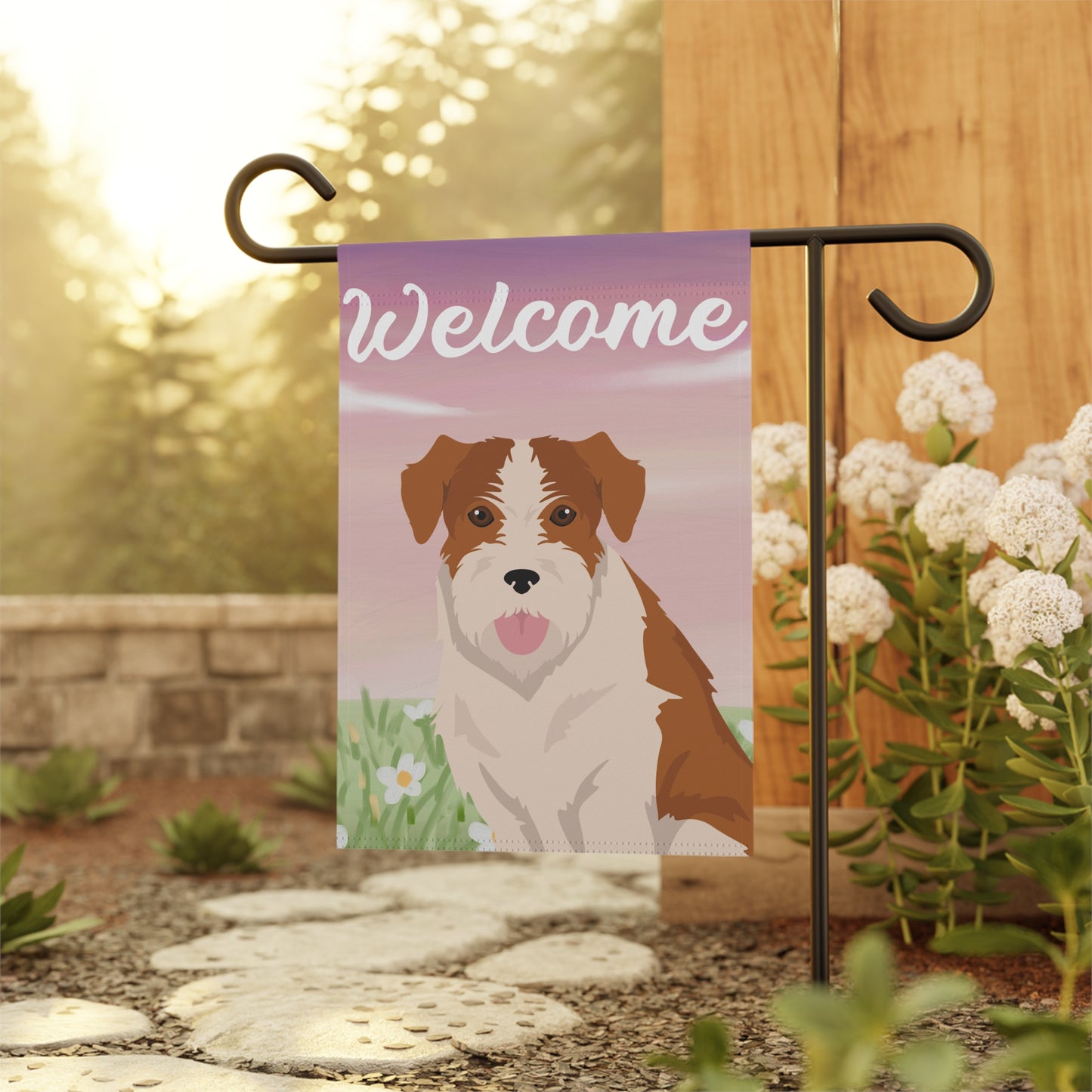 Kromfohrlander Dog Welcome Garden Flag