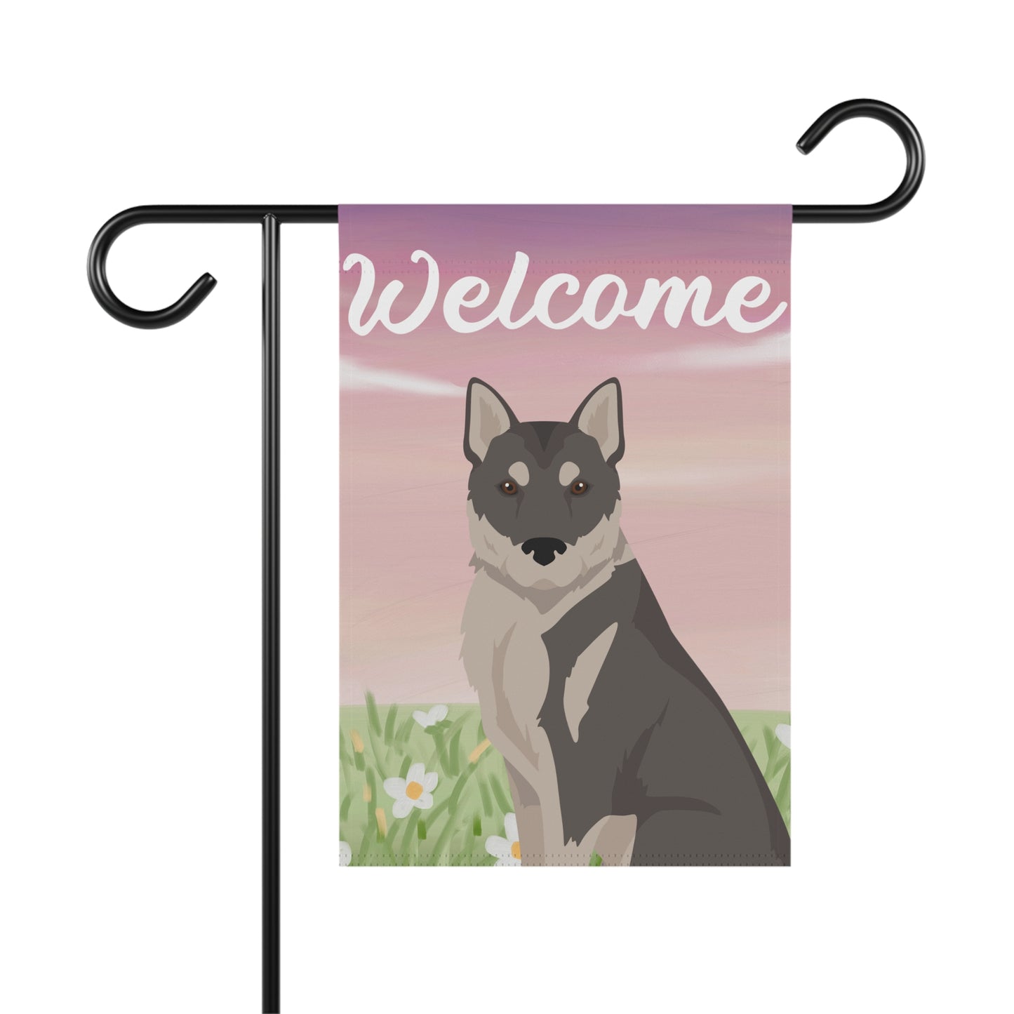 Korean Jindo Dog Welcome Garden Flag
