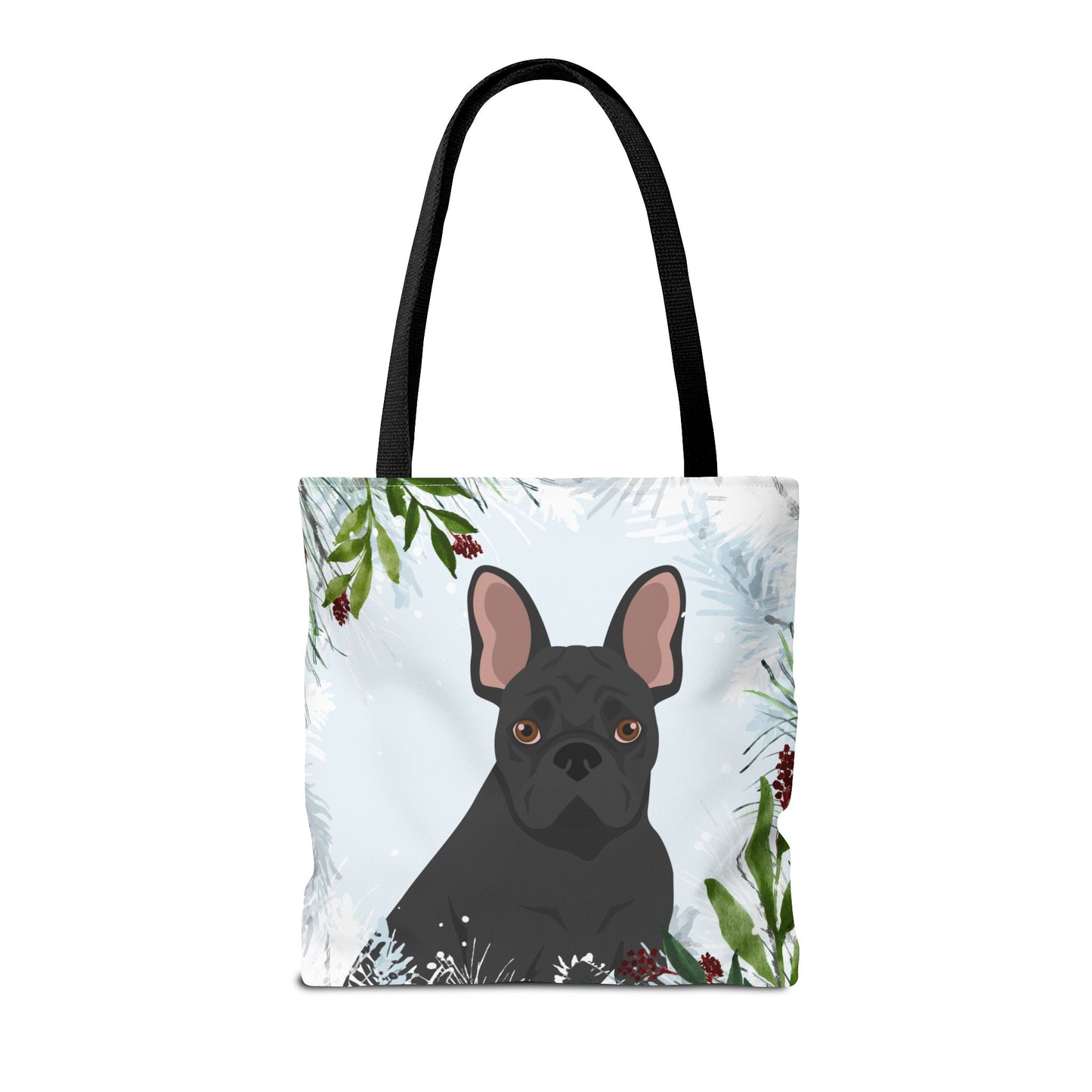 French Bulldog Dog Christmas Holiday Tote Bag 16x16