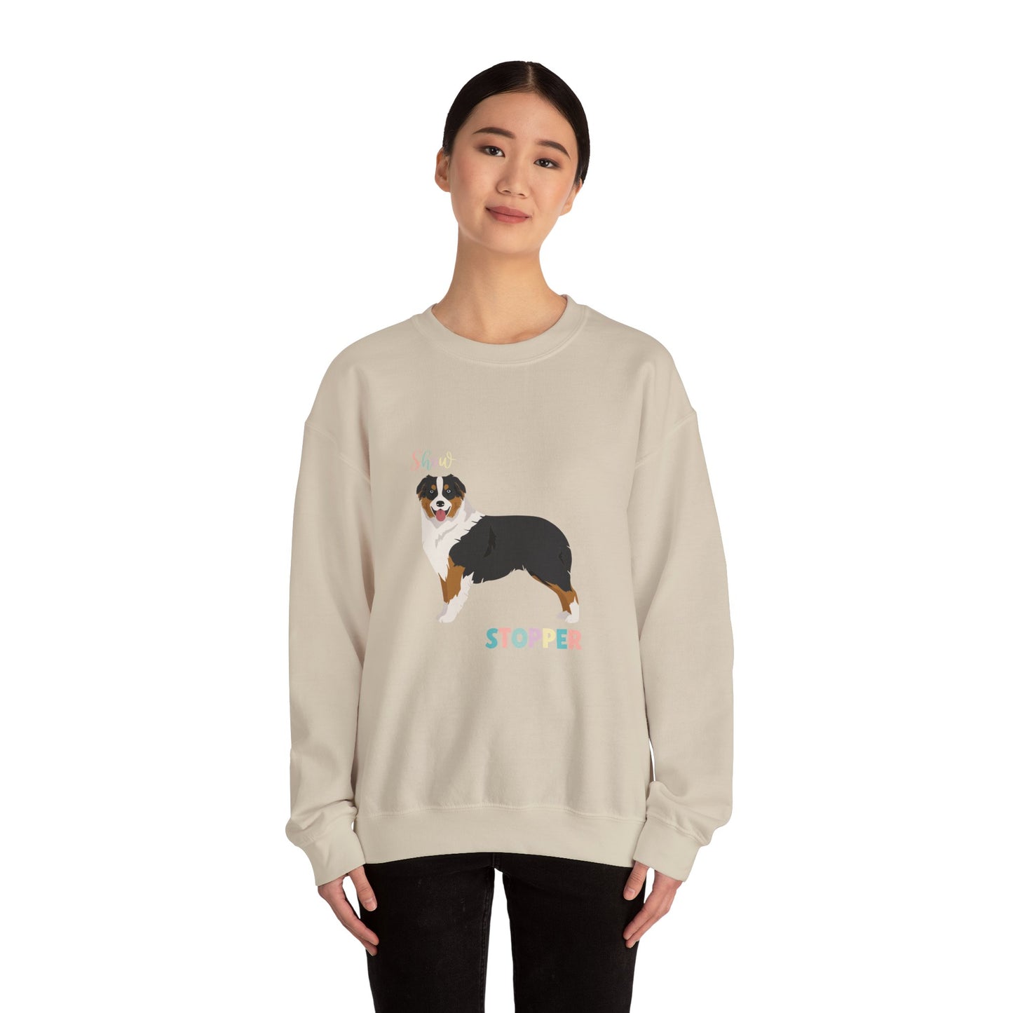 Australian Shepherd Dog Unisex Heavy Blend Crewneck Sweatshirt