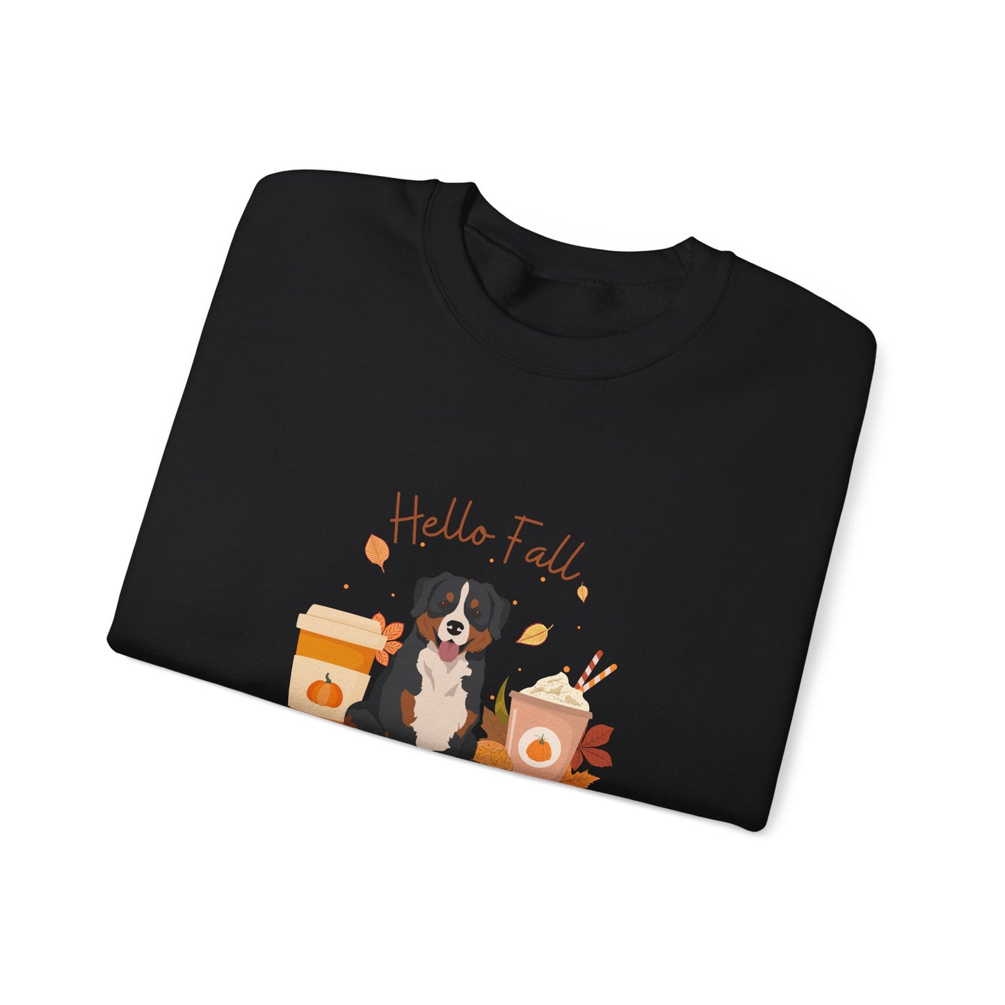 Bernese Mountain Dog Fall Unisex Heavy Blend Crewneck Sweatshirt