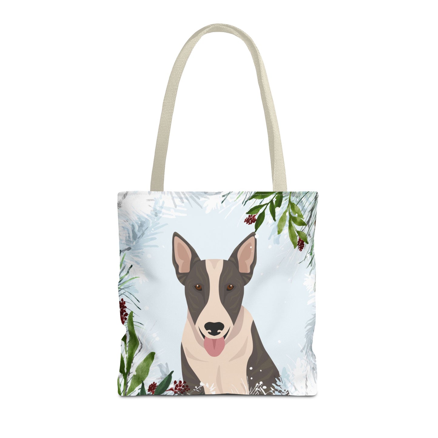 Bull Terrier Dog Christmas Holiday Tote Bag 16x16