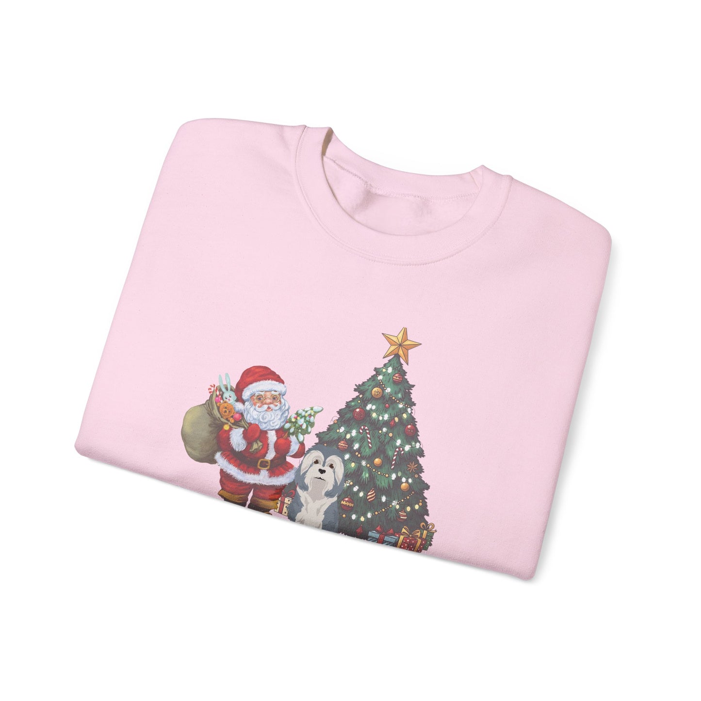 Lowchen Dog Santa's Little Helper Unisex Heavy Blend Crewneck Sweatshirt