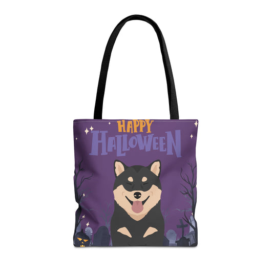 Shiba Inu Dog Happy Halloween Tote Bag 16x16