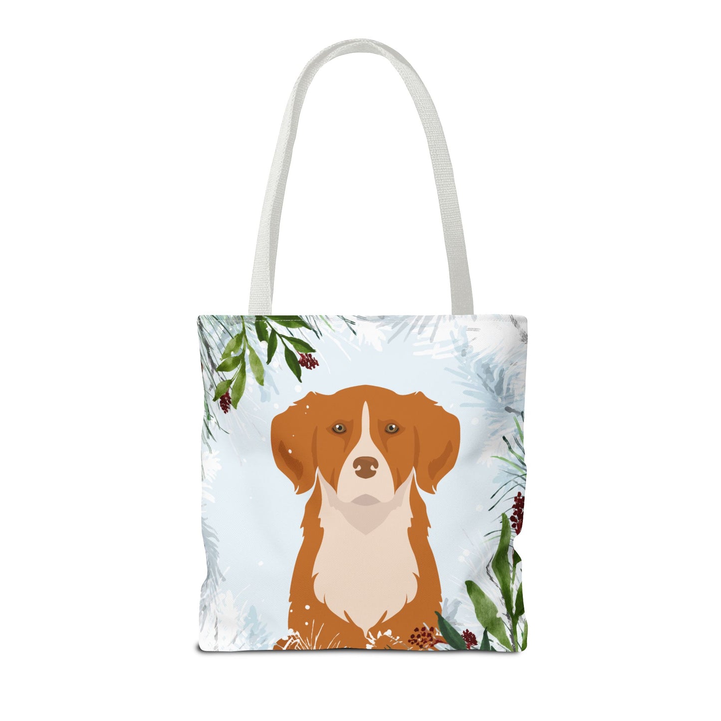 Nova Scotia Tolling Retriever Dog Christmas Holiday Tote Bag 16x16