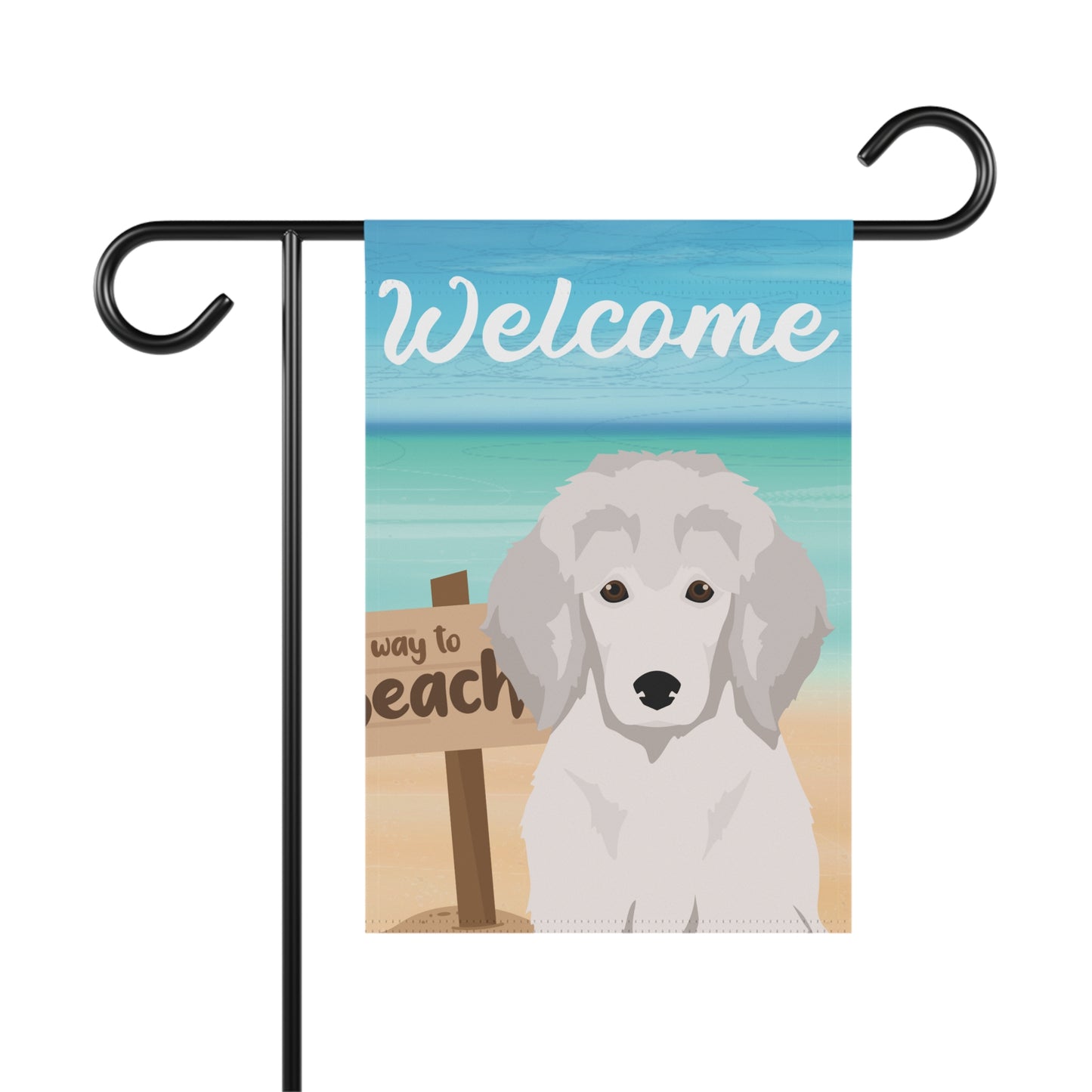Poodle Dog Garden Flag