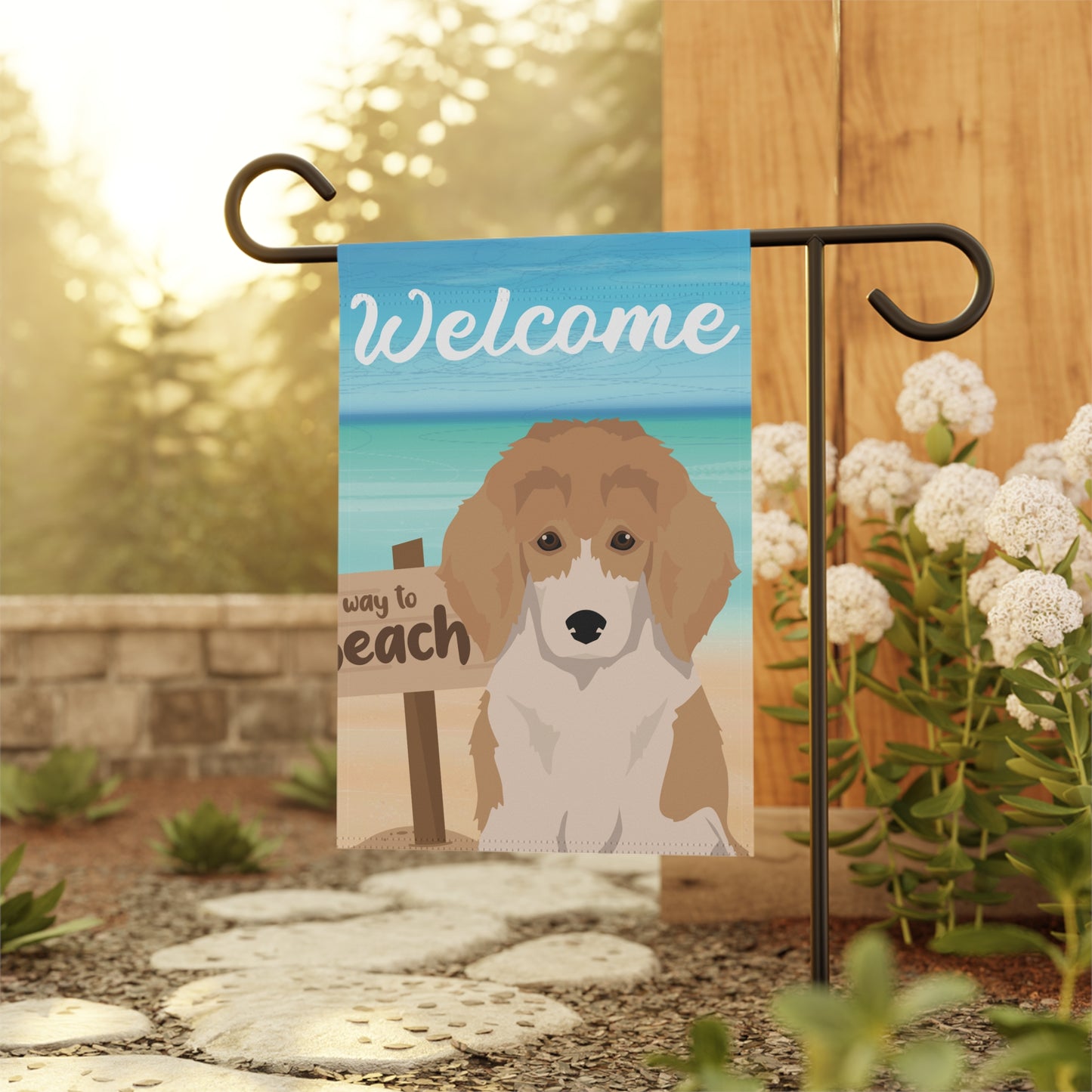 Poodle Dog Garden Flag