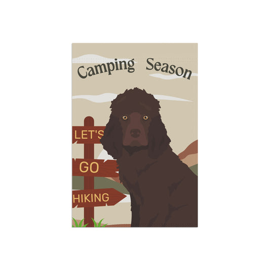 Irish Water Spaniel Dog Camping Garden Flag