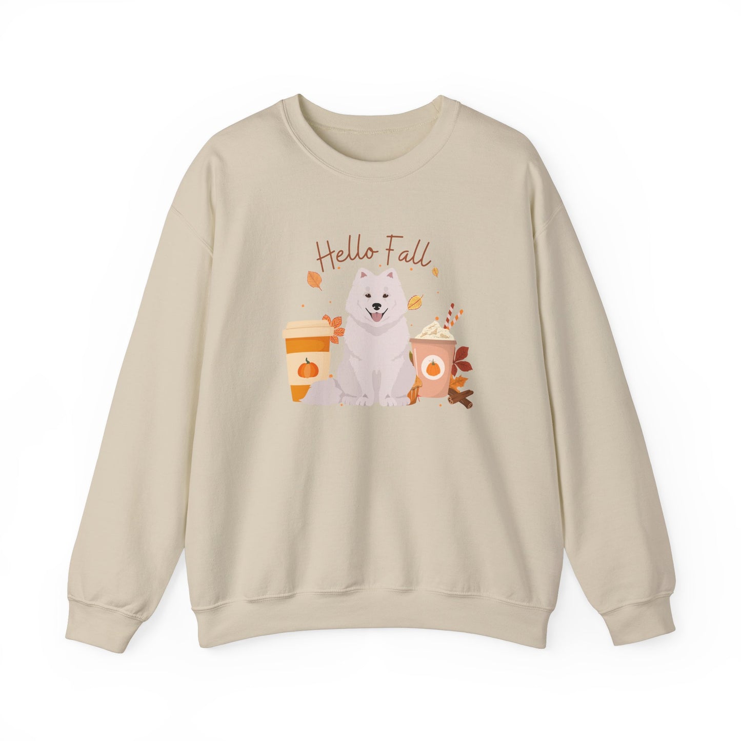 Samoyed Dog Fall Halloween Unisex Heavy Blend Crewneck Sweatshirt