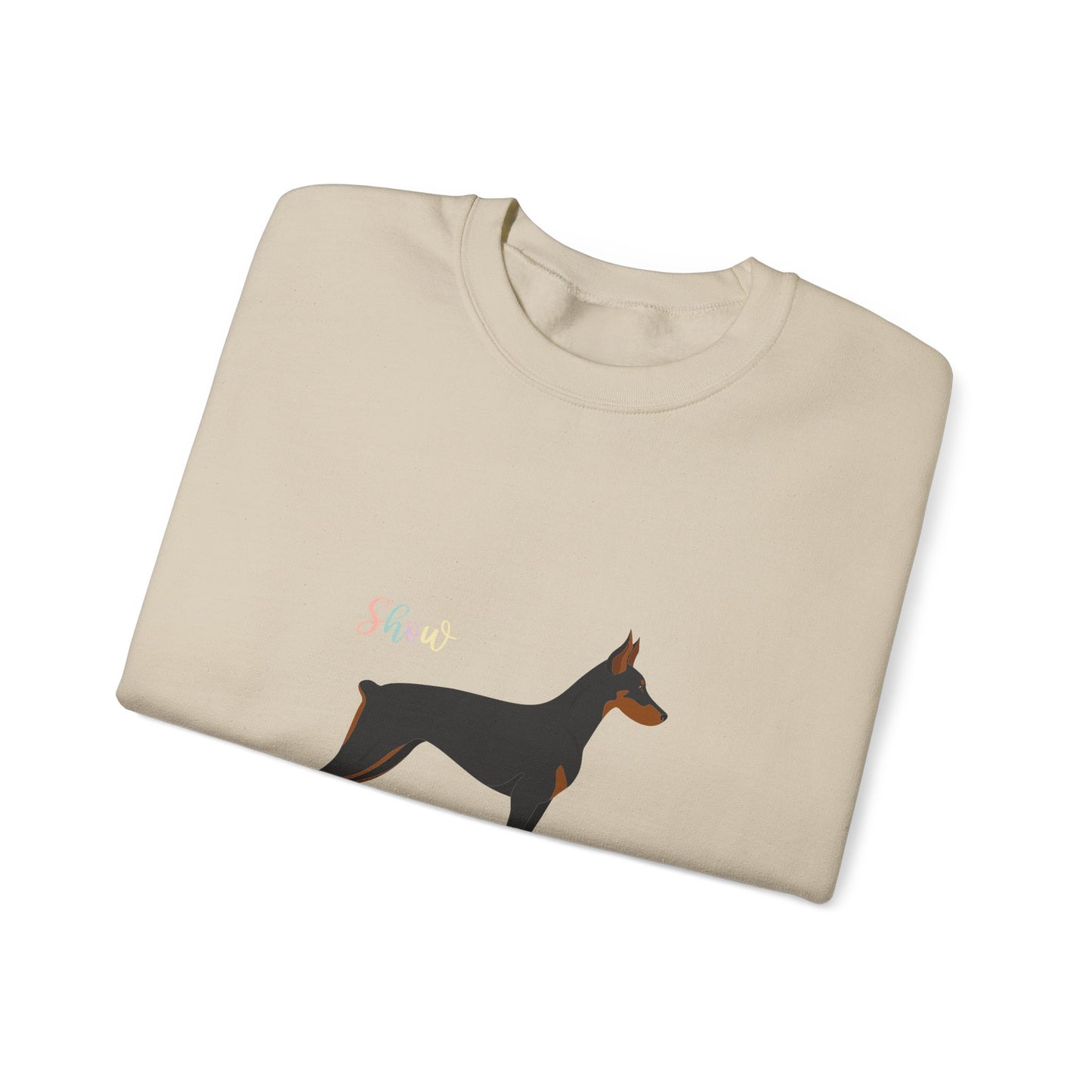Doberman Pinscher Dog Unisex Heavy Blend Crewneck Sweatshirt