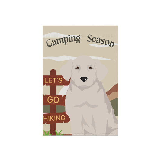 Kuvasz Dog Camping Garden Flag