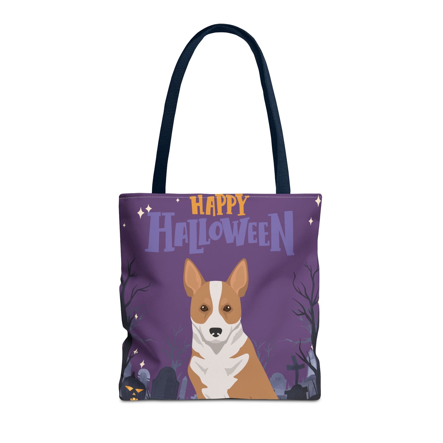 Canaan Dog Dog Happy Halloween Tote Bag 16x16