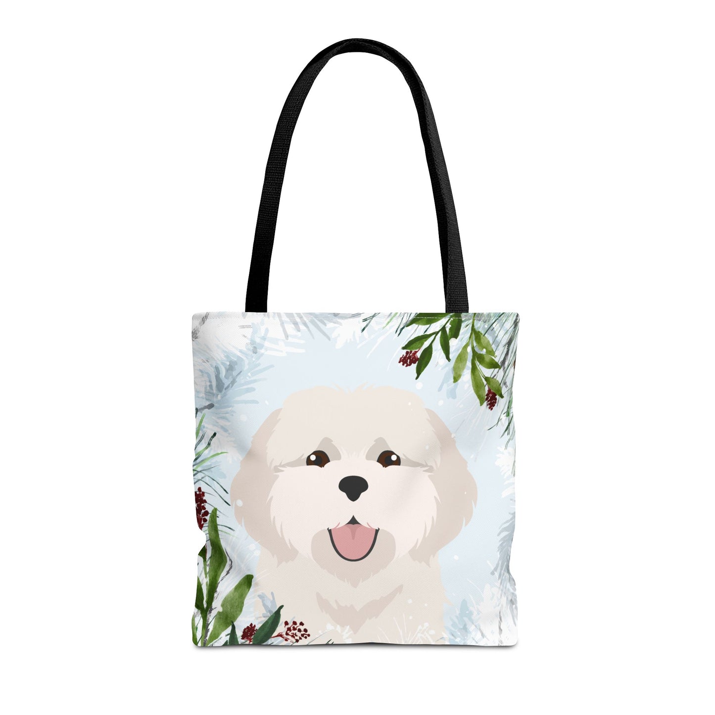 Coton De Tulear Dog Christmas Holiday Tote Bag 16x16