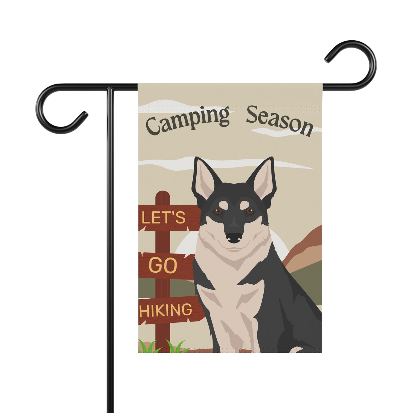 Swedish Vallhund Dog Camping Garden Flag