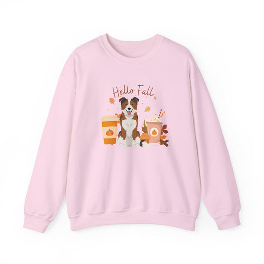 Border Collie Dog Fall Halloween Unisex Heavy Blend Crewneck Sweatshirt