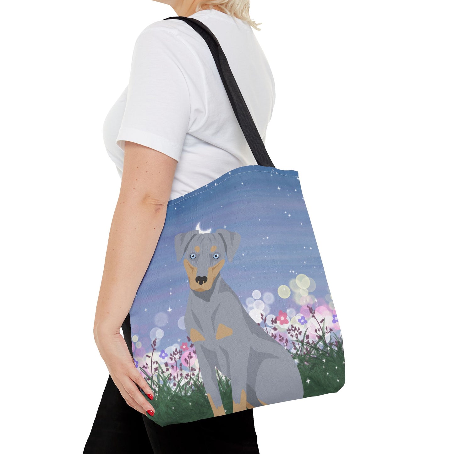 Blue Lacy Dog Tote Bag 16x16