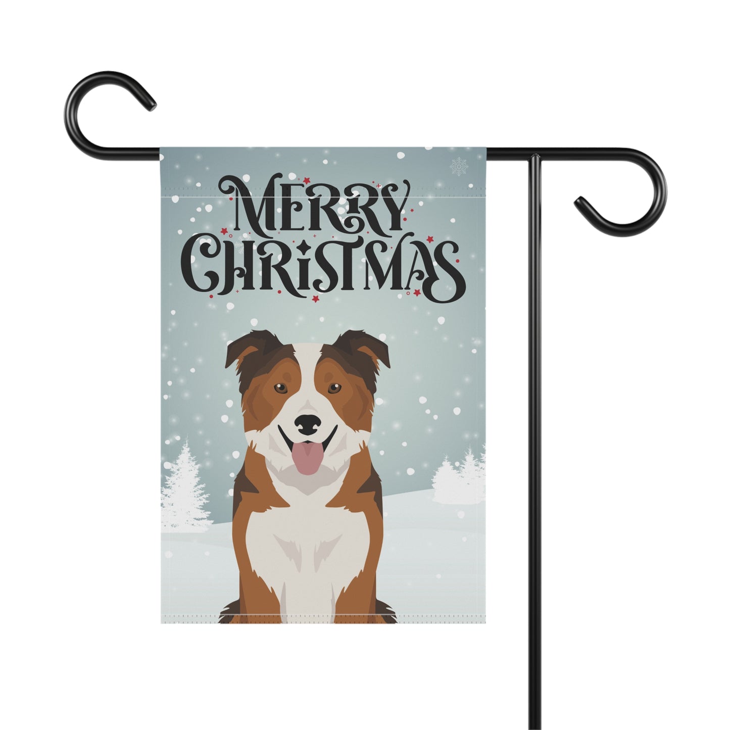 Border Collie Dog Garden Flag