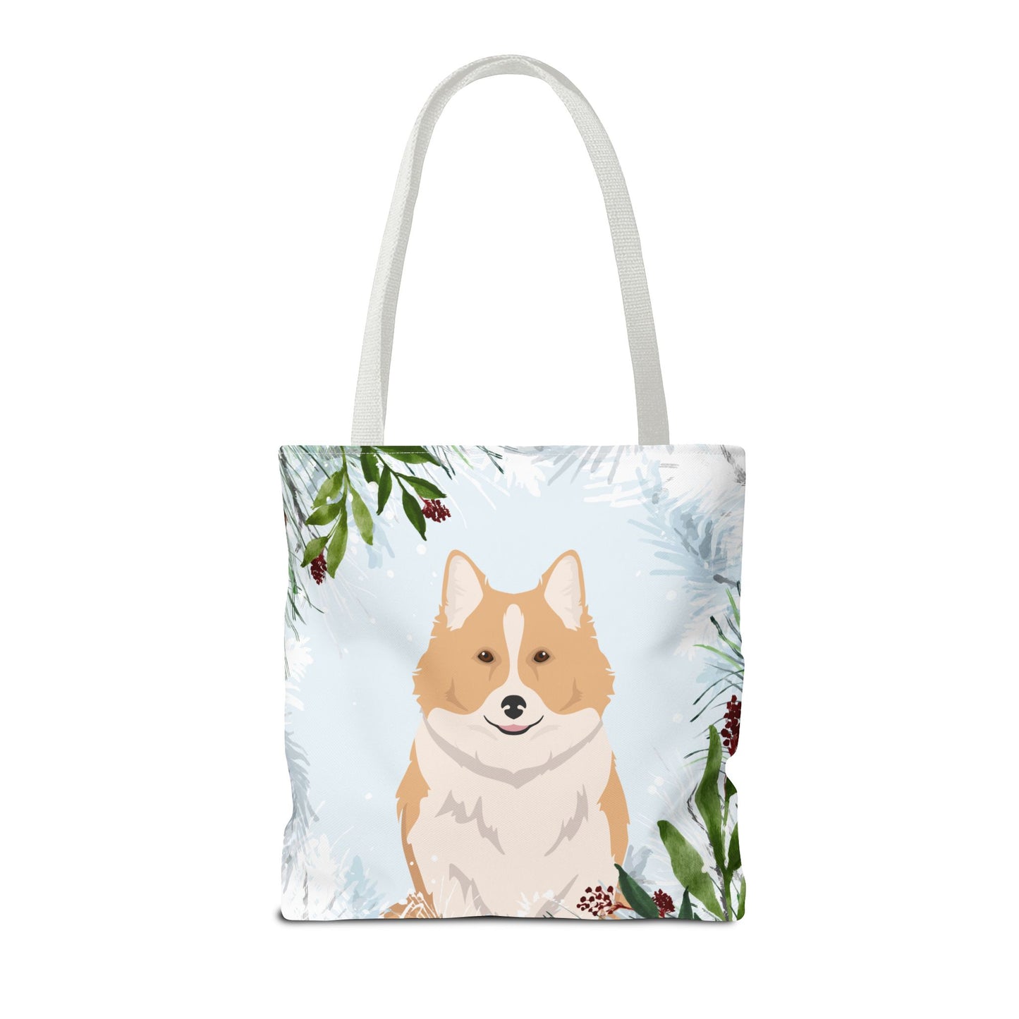 Icelandic Sheepdog Dog Christmas Holiday Tote Bag 16x16