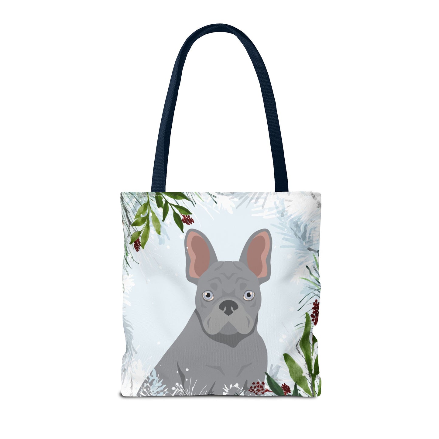 French Bulldog Dog Christmas Holiday Tote Bag 16x16