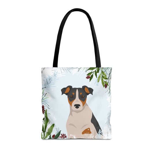 Parson Russell Terrier Dog Christmas Holiday Tote Bag 16x16