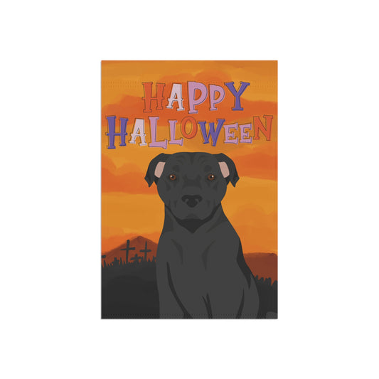 American Staffordshire Terrier Dog Halloween Garden Flag
