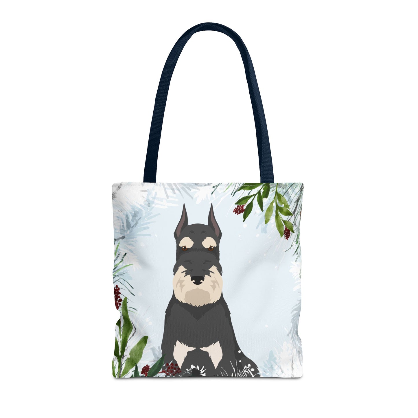 Schnauzer Dog Christmas Holiday Tote Bag 16x16