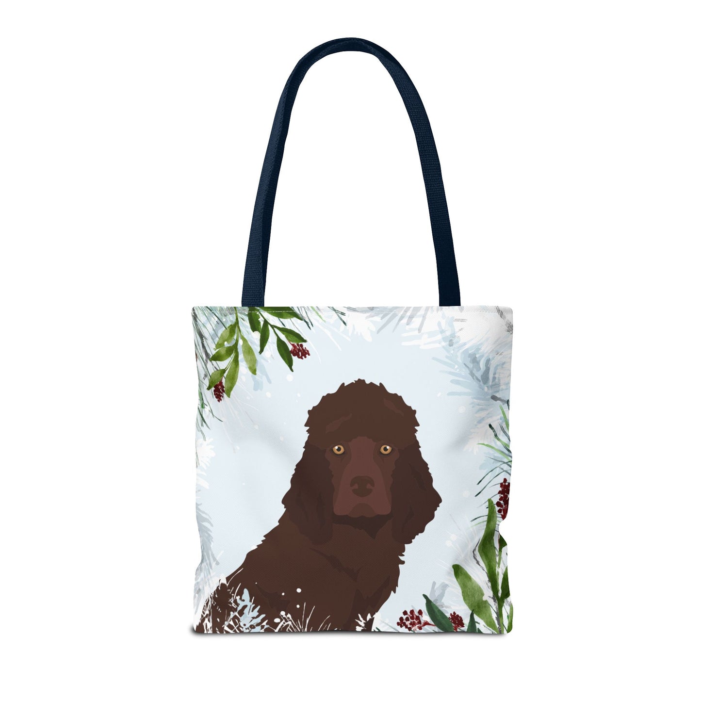 Irish Water Spaniel Dog Christmas Holiday Tote Bag 16x16