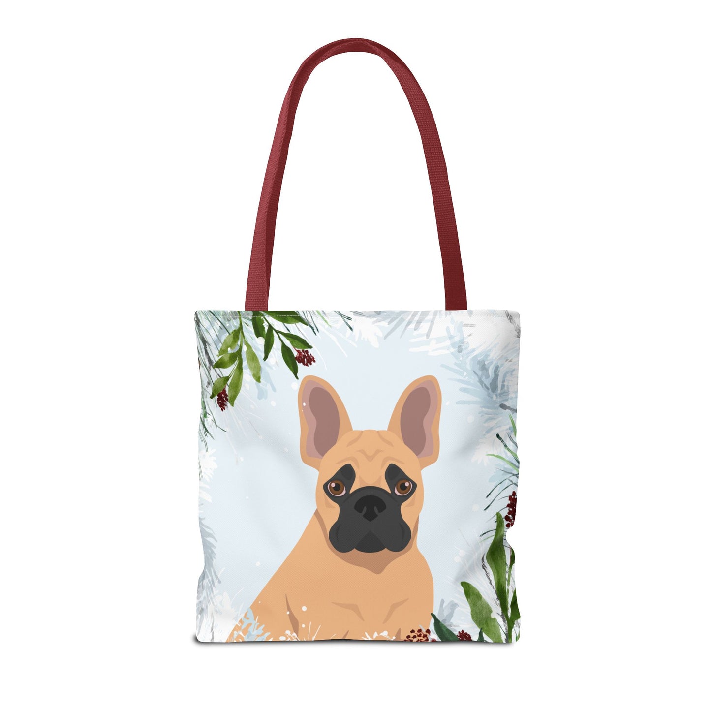 French Bulldog Dog Christmas Holiday Tote Bag 16x16