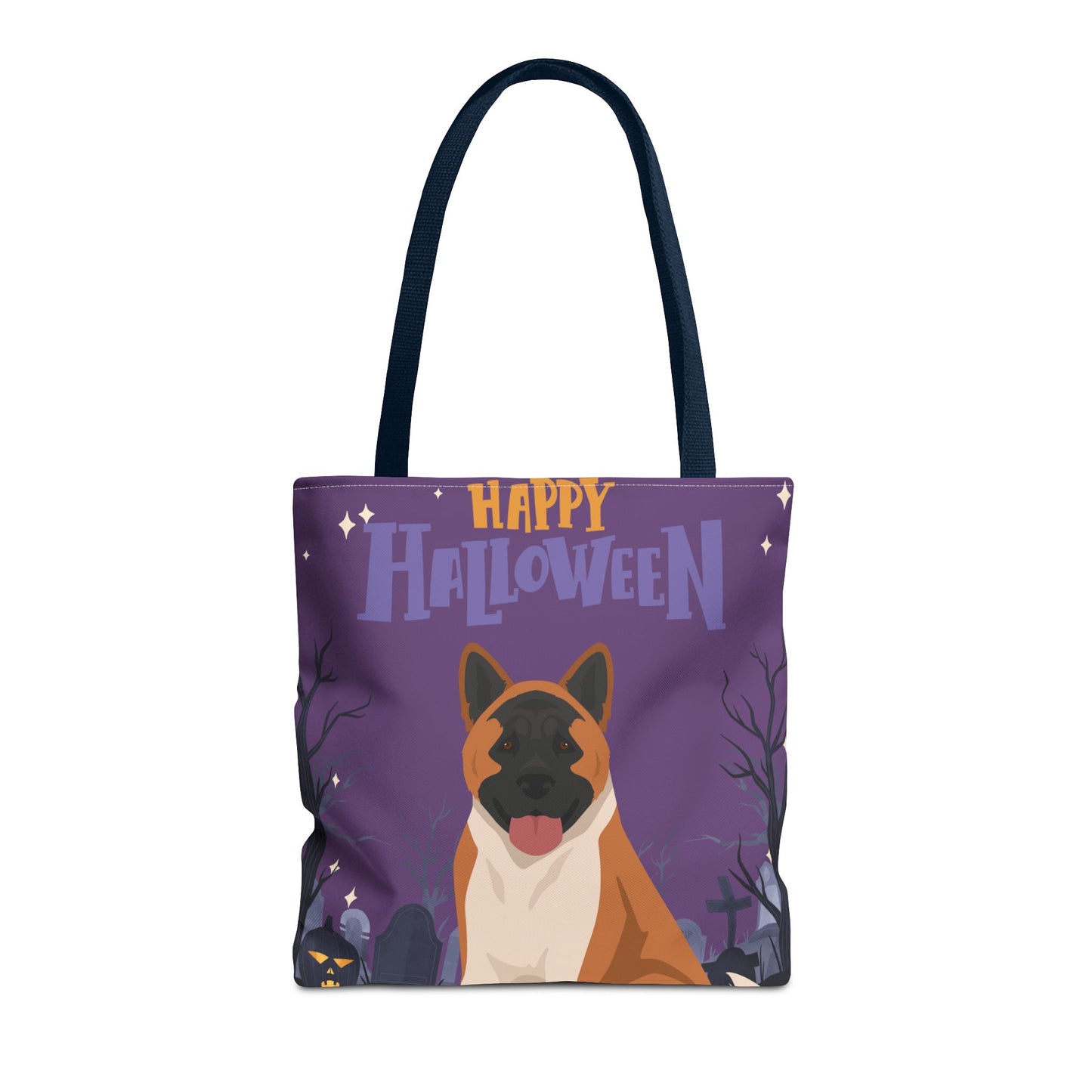 American Akita Dog Happy Halloween Tote Bag 16x16