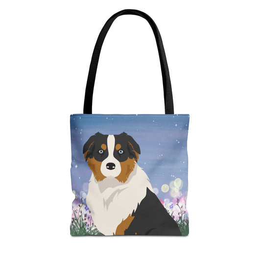 Australian Shepherd  Dog Tote Bag 13x13